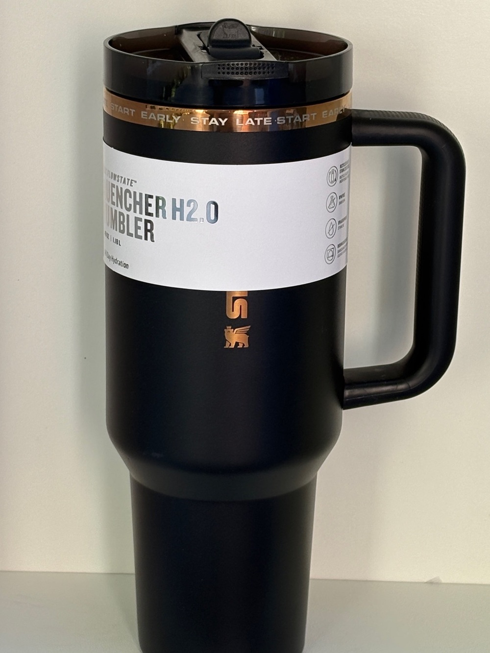 Stanley Black Pro Tour Messi Travel Tumbler Quencher H2O
